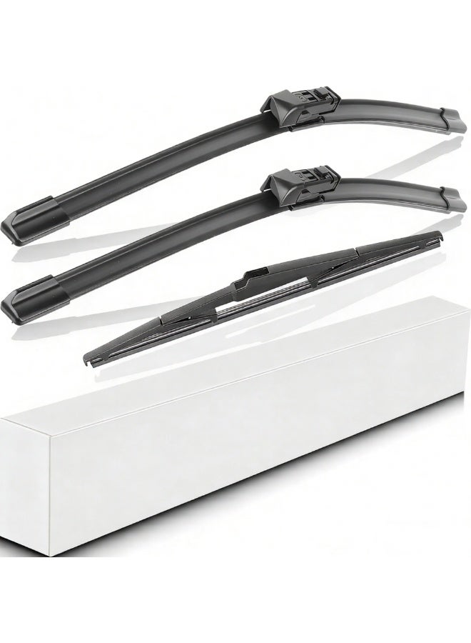 استبدال شفرات مساحات الزجاج الأمامي لتويوتا CHR C-HR 2018 2019 2020 2021 جودة المصنع الأصلية، مجموعة شفرات المساحات الأمامية والخلفية للسيارة - 26" 16" 14" (مجموعة من 3 قطع) - Image 1